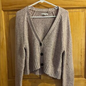 American Eagle Outfitters Women's Knit Cardigan - Beige